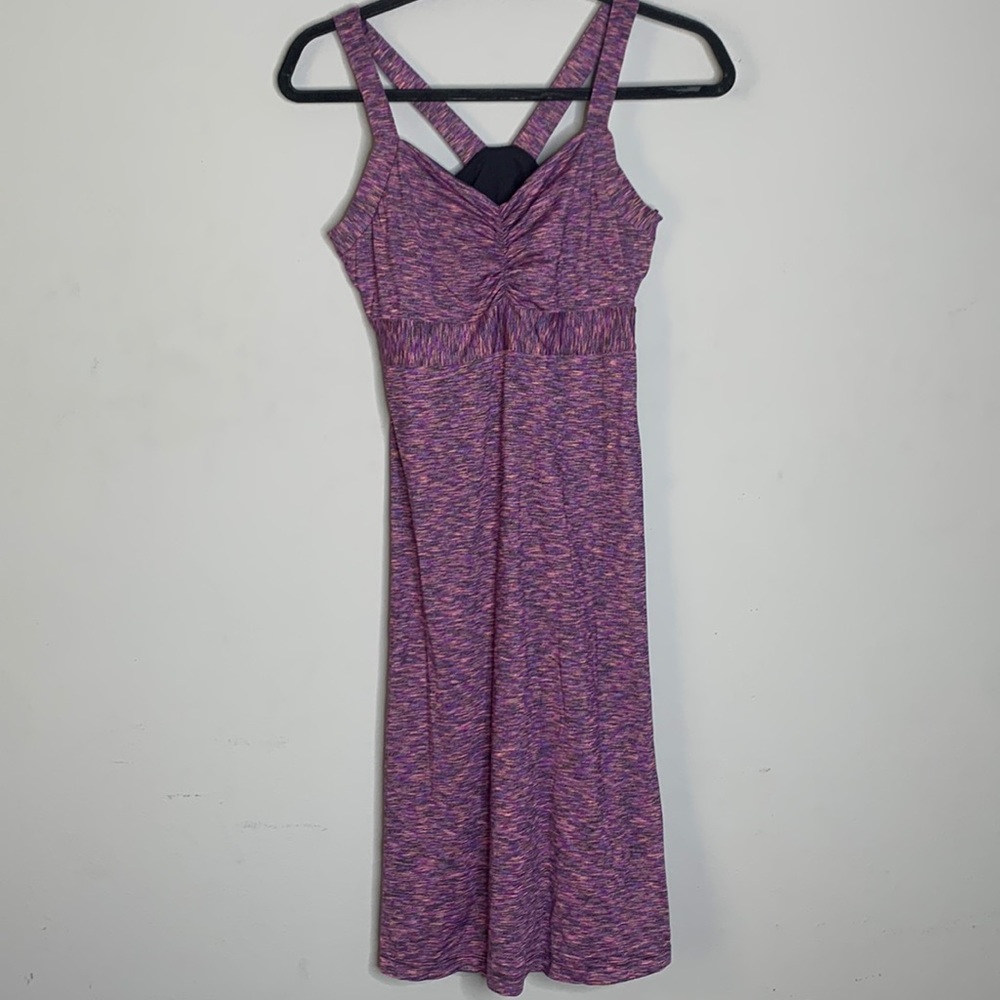 Prana Amaya Pink purple Space Dye Dress s - Picture 2 of 8